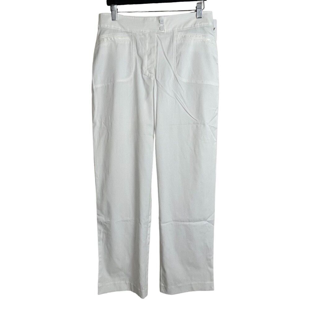 NWT Tail Tech White Pants 10 Golfcore Resort Coastal Preppy‎ Active Performance